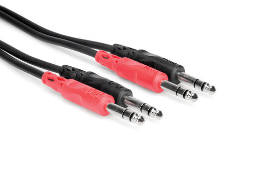 Hosa CSS-202, stereo gebalanceerde jack kabel, 2 mtr