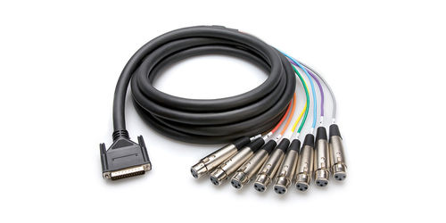 Hosa DTF-805, gebalanceerde multi kabel, xlr naar db25, 5 mtr
