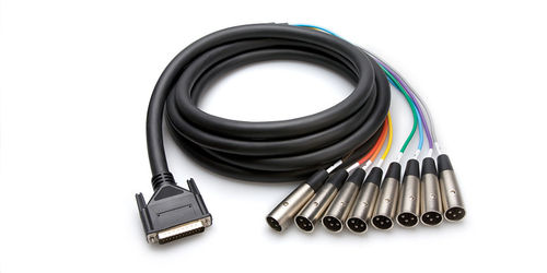 Hosa DTM-804, gebalanceerde multi kabel, db25 naar xlr, 4 mtr